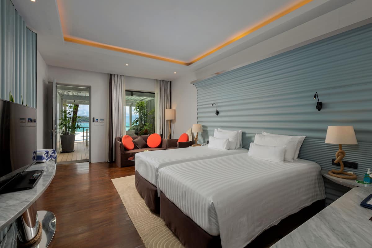 ocean suite | in-room safe, blackout curtains, iron/ironing board