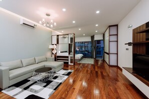 Apartment, 2 Bedrooms | Living room | Flat-screen TV - Lexington Serviced Apartments (Hanoi)