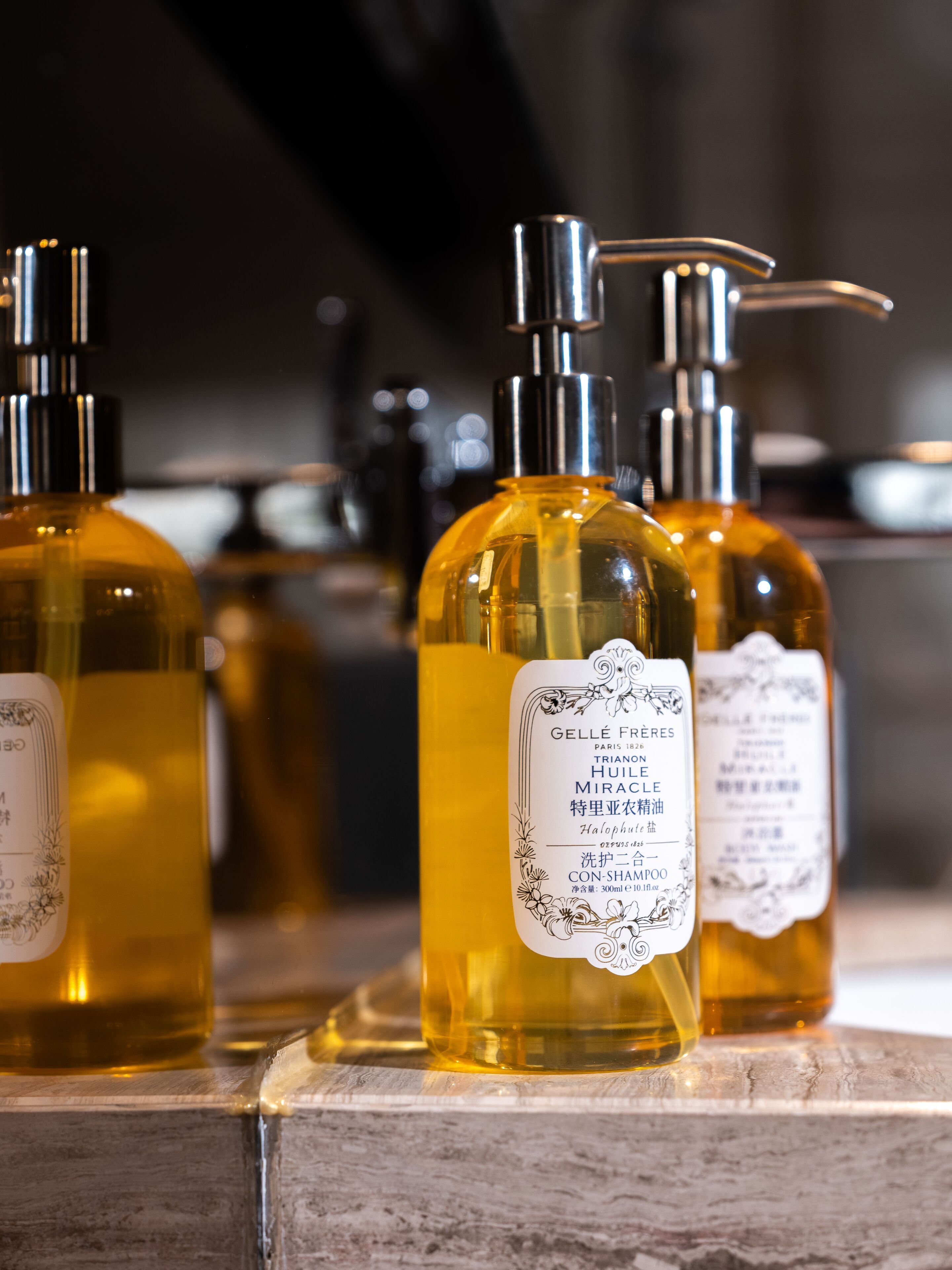 separate bathtub and shower, free toiletries, hair dryer, bathrobes