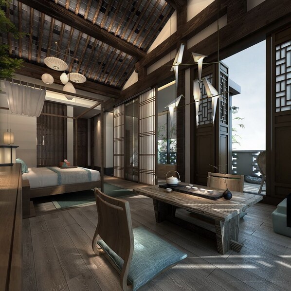 Premium King Room | Minibar, in-room safe, desk, iron/ironing board - UIN ORIENTAL MH (Wuxi)