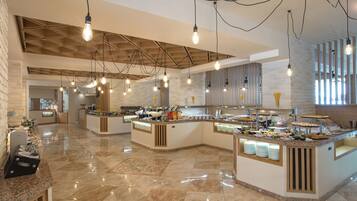 Breakfast, lunch, dinner served; local and international cuisine