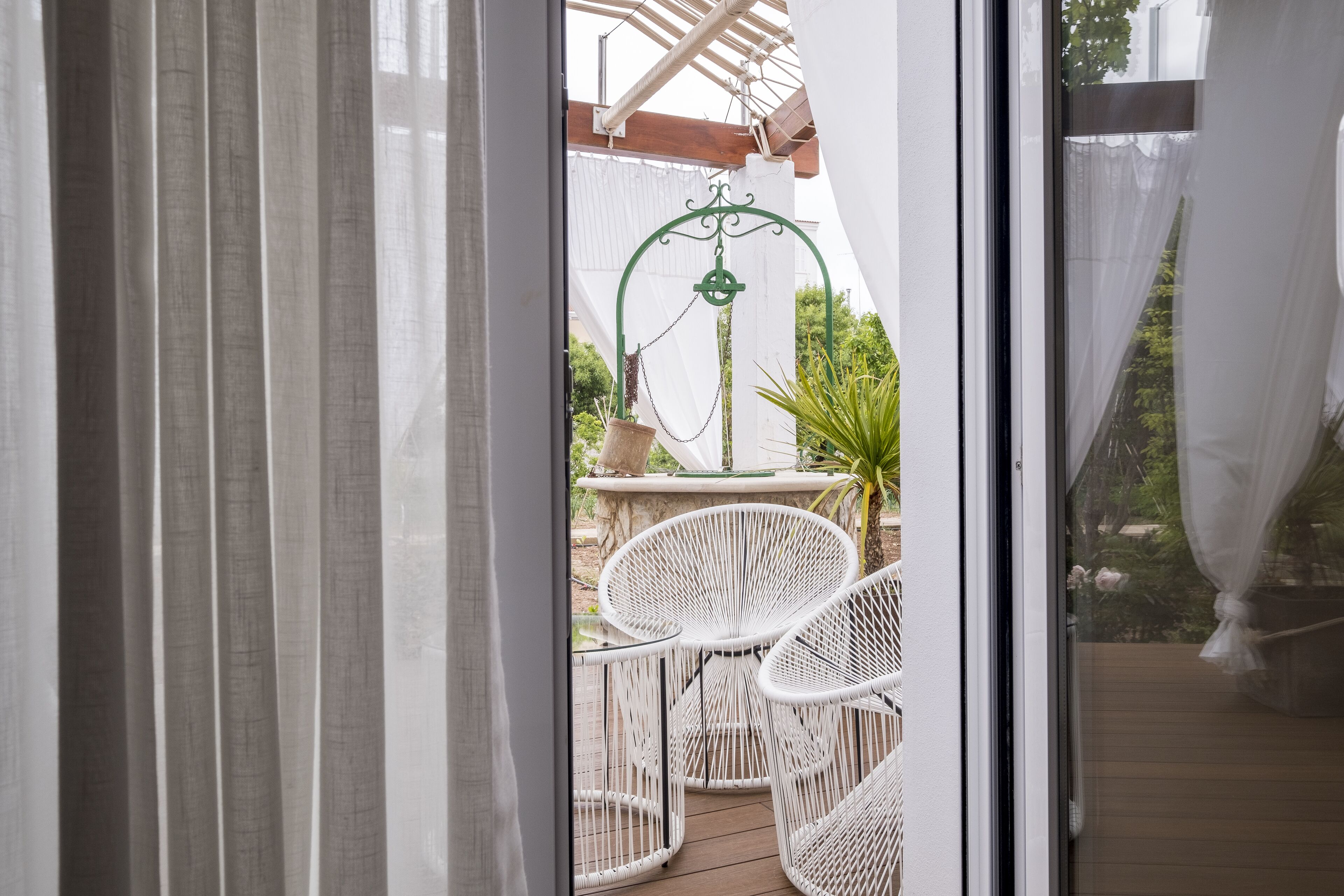 deluxe double room, terrace | garden view
