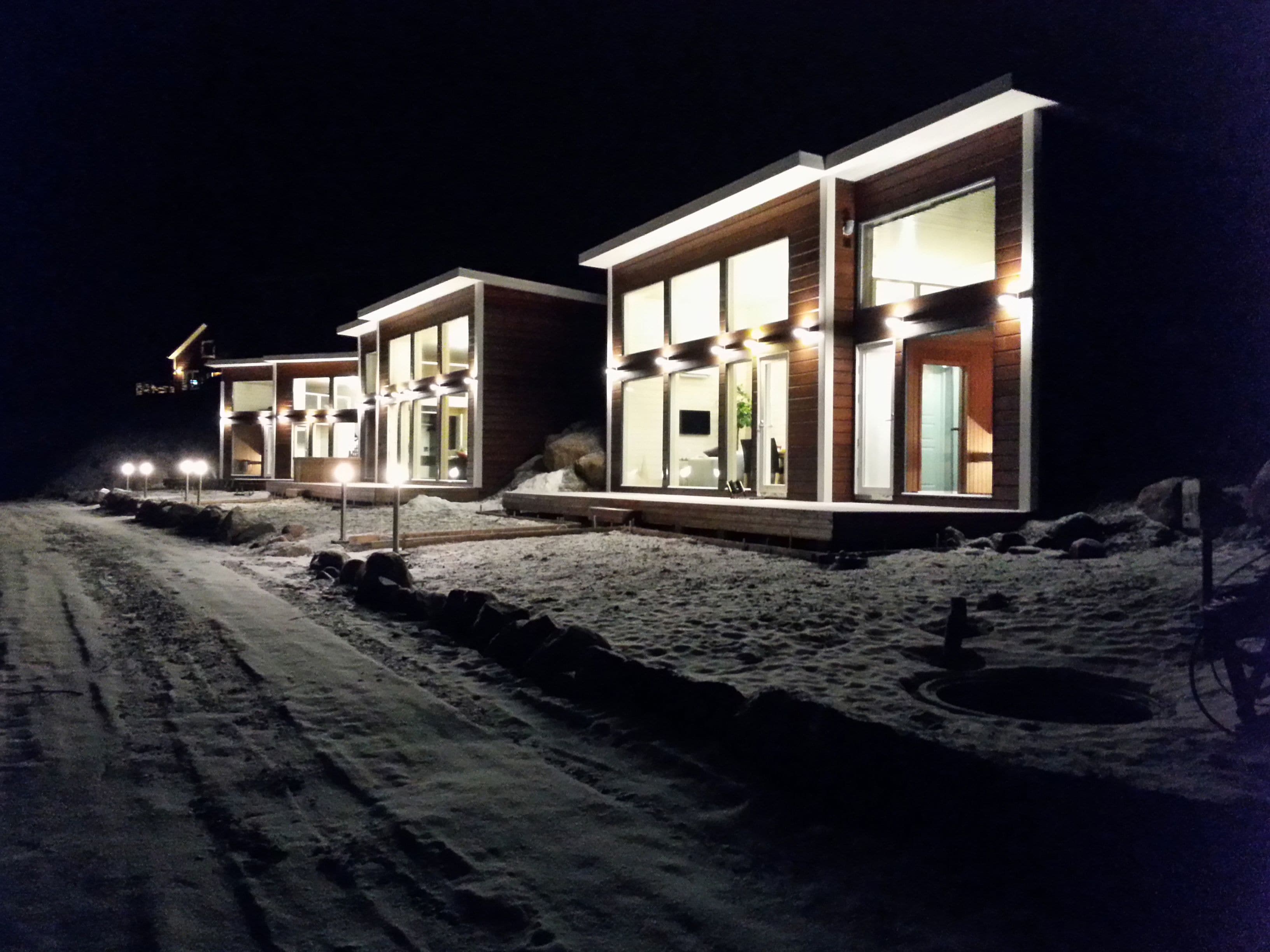 Front of property – evening/night