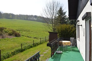 Blick von der Unterkunft