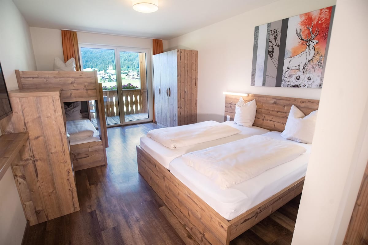 Superior Quadruple Room, Multiple Beds, Balcony, Mountain View | 5 bedrooms, hypo-allergenic bedding, blackout drapes, free WiFi