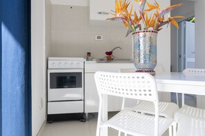 Familienapartment, 1 Schlafzimmer | Eigene Küche | Großer Kühlschrank, Ofen, Herdplatte, Espressomaschine