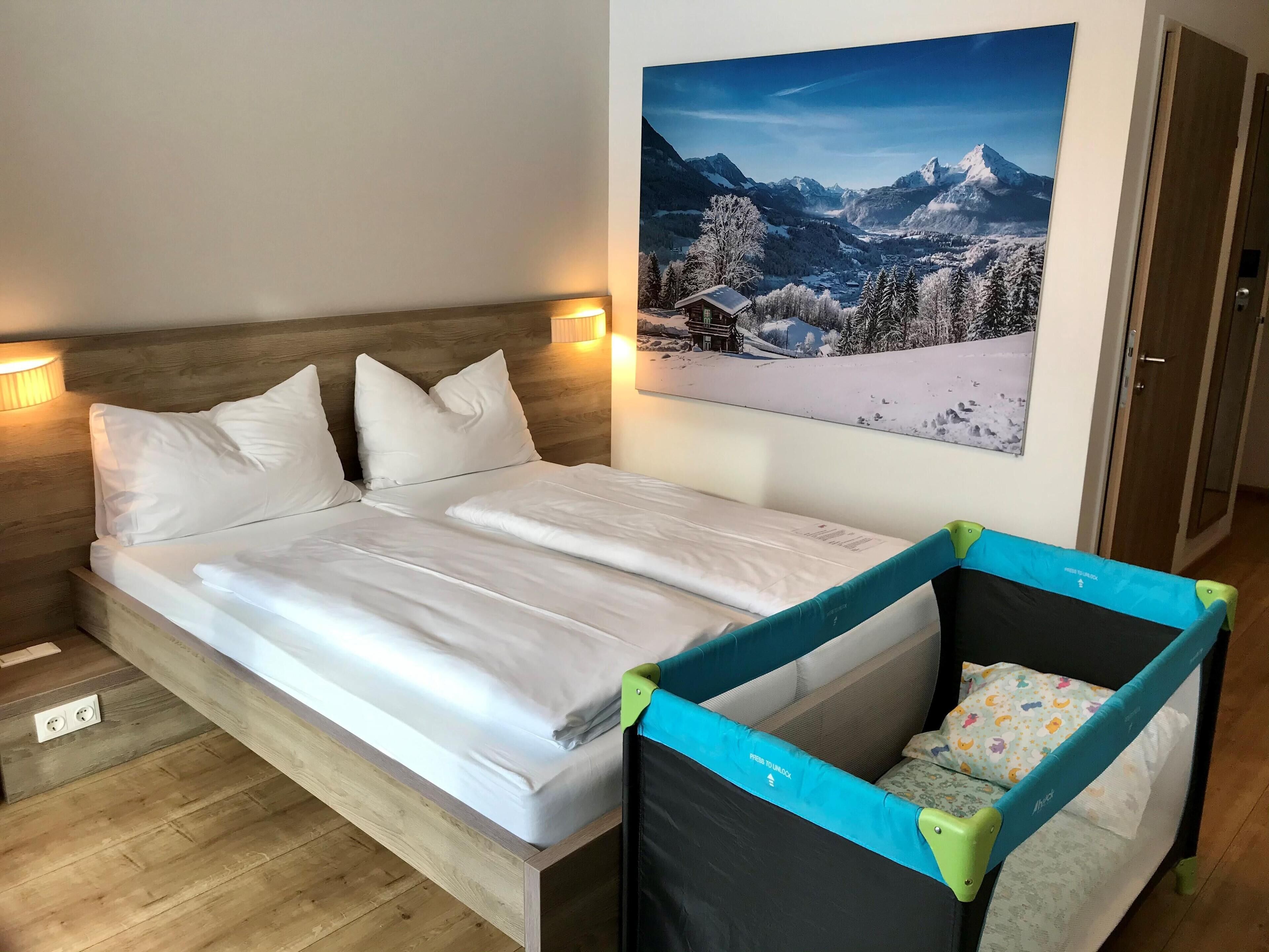 Standard-Doppelzimmer, 2 Einzelbetten, Balkon, Bergseite