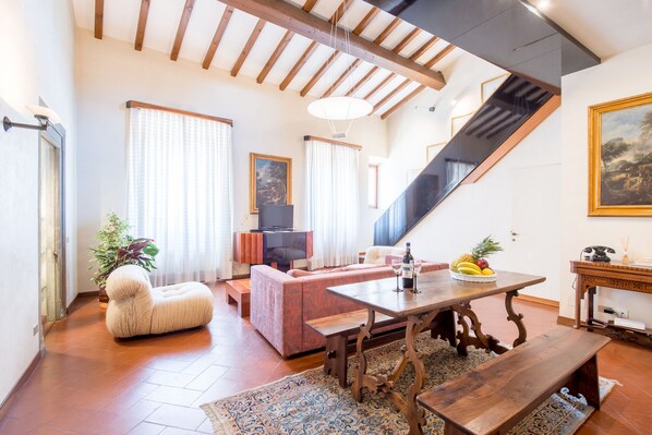 Apartment, 2 Bedrooms | Living room | Flat-screen TV - Prestige Signoria by Mmega (Florence)