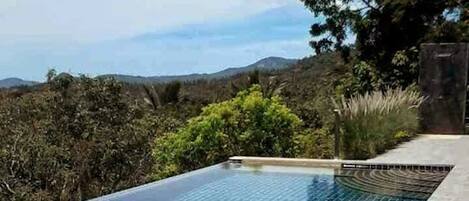 Outdoor pool, an infinity pool