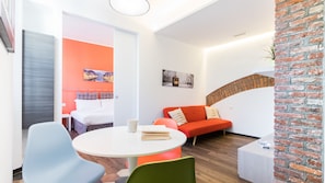 Departamento, 1 habitación | 1 habitación, tabla de planchar con plancha, cunas y ropa de cama