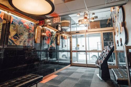 Interior entrance