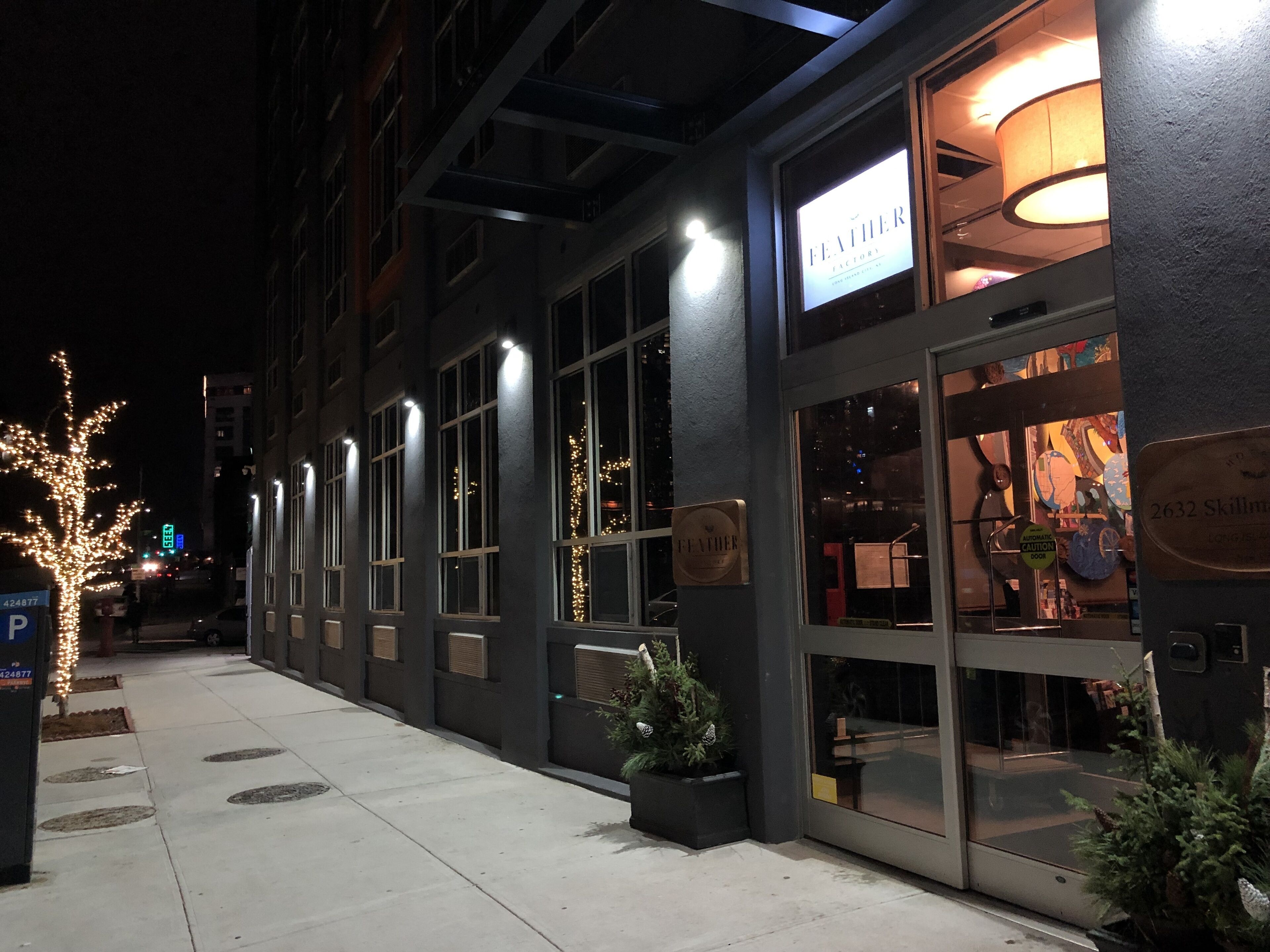 front of property – evening/night