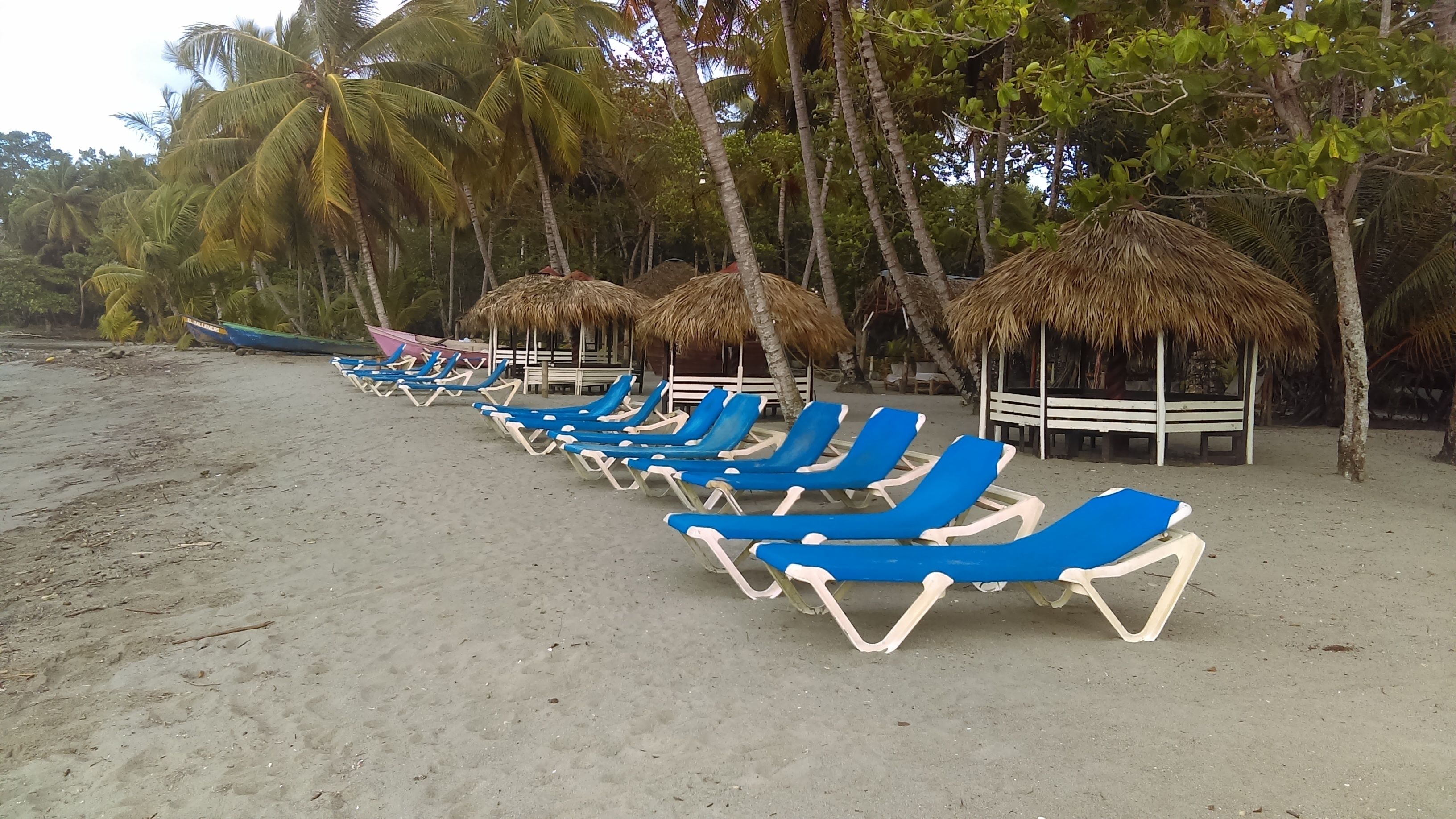 private beach, sun-loungers, beach towels
