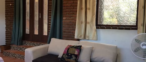 Family Room, Multiple Beds, Shared Bathroom, Mezzanine | 1 bedroom, desk, iron/ironing board, free WiFi