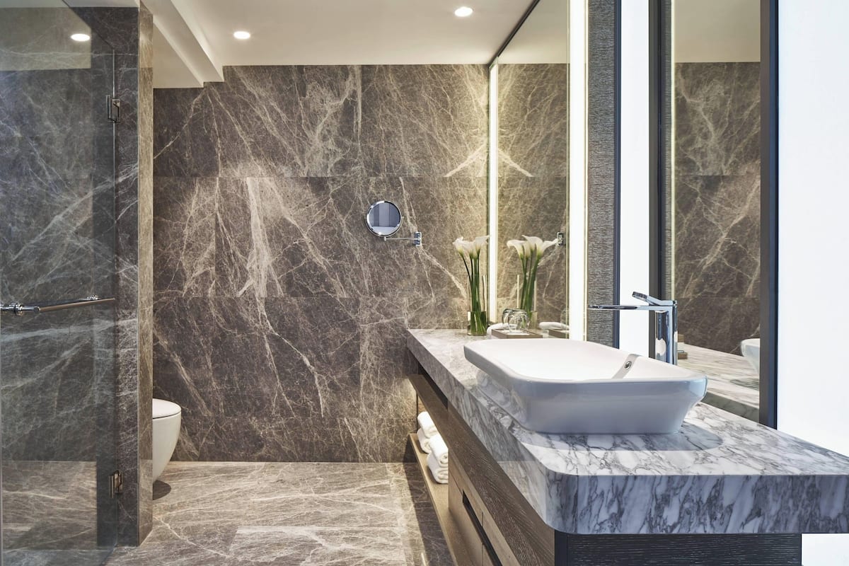 free toiletries, hair dryer, bathrobes, slippers