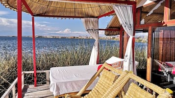 Double Room, 2 Double Beds, Ensuite, Lake View | Terrace/patio