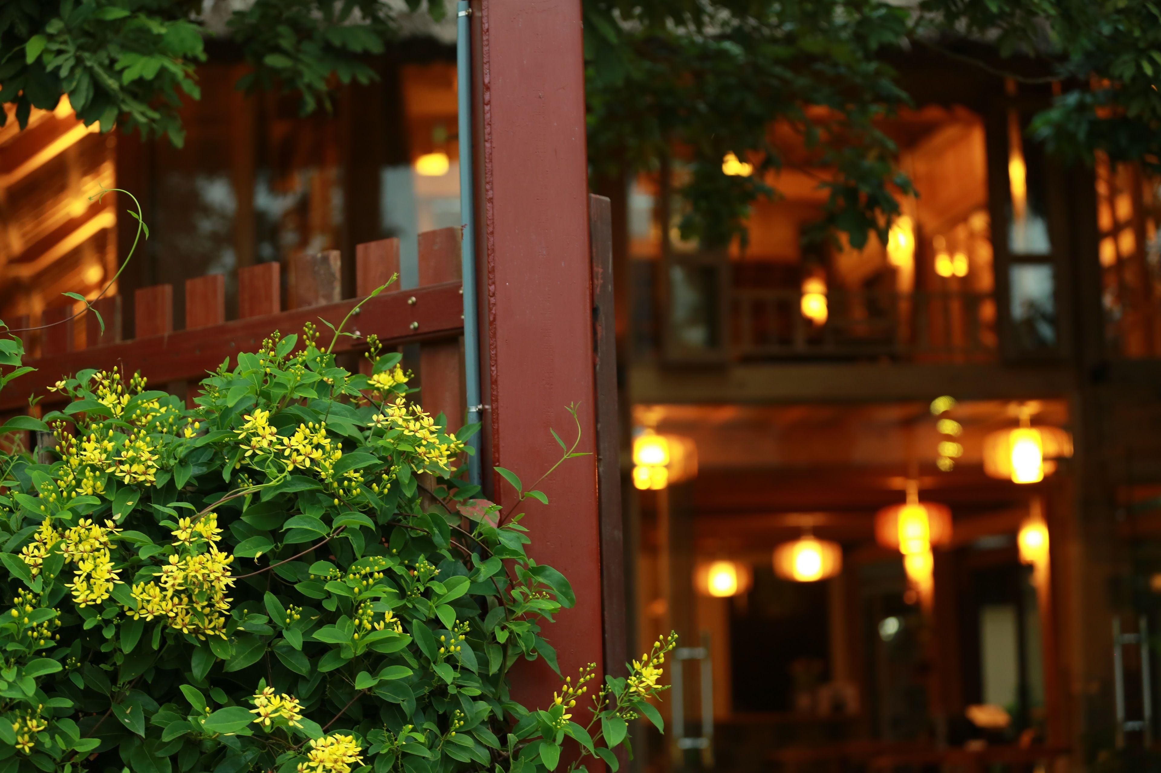 A building with a wooden facade and a balcony.