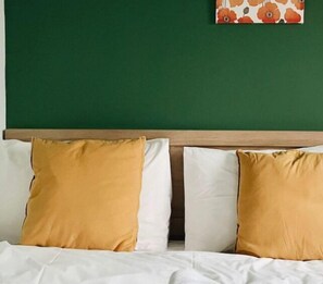 Individually decorated, blackout curtains, rollaway beds, free WiFi