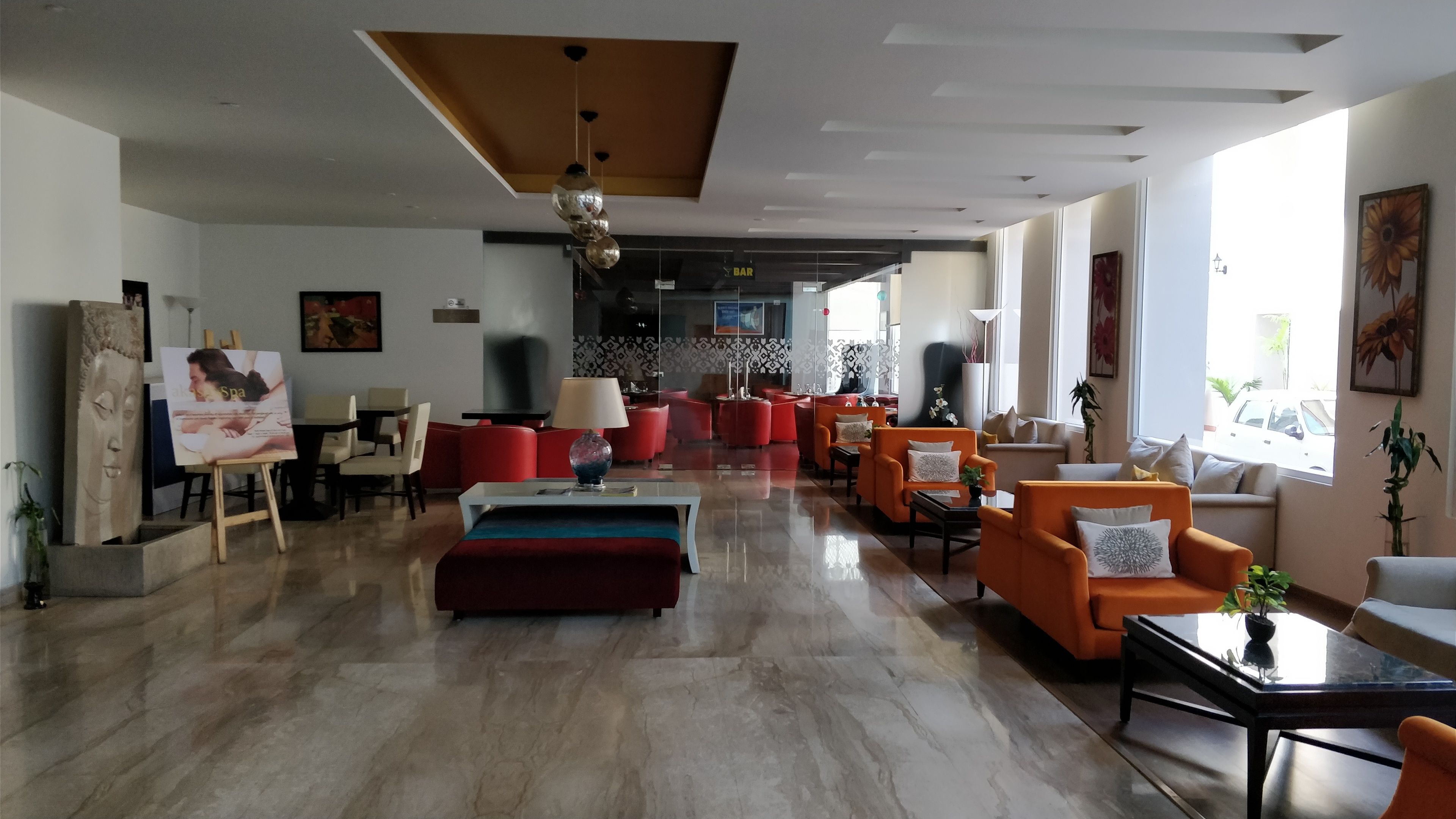 Lobby sitting area