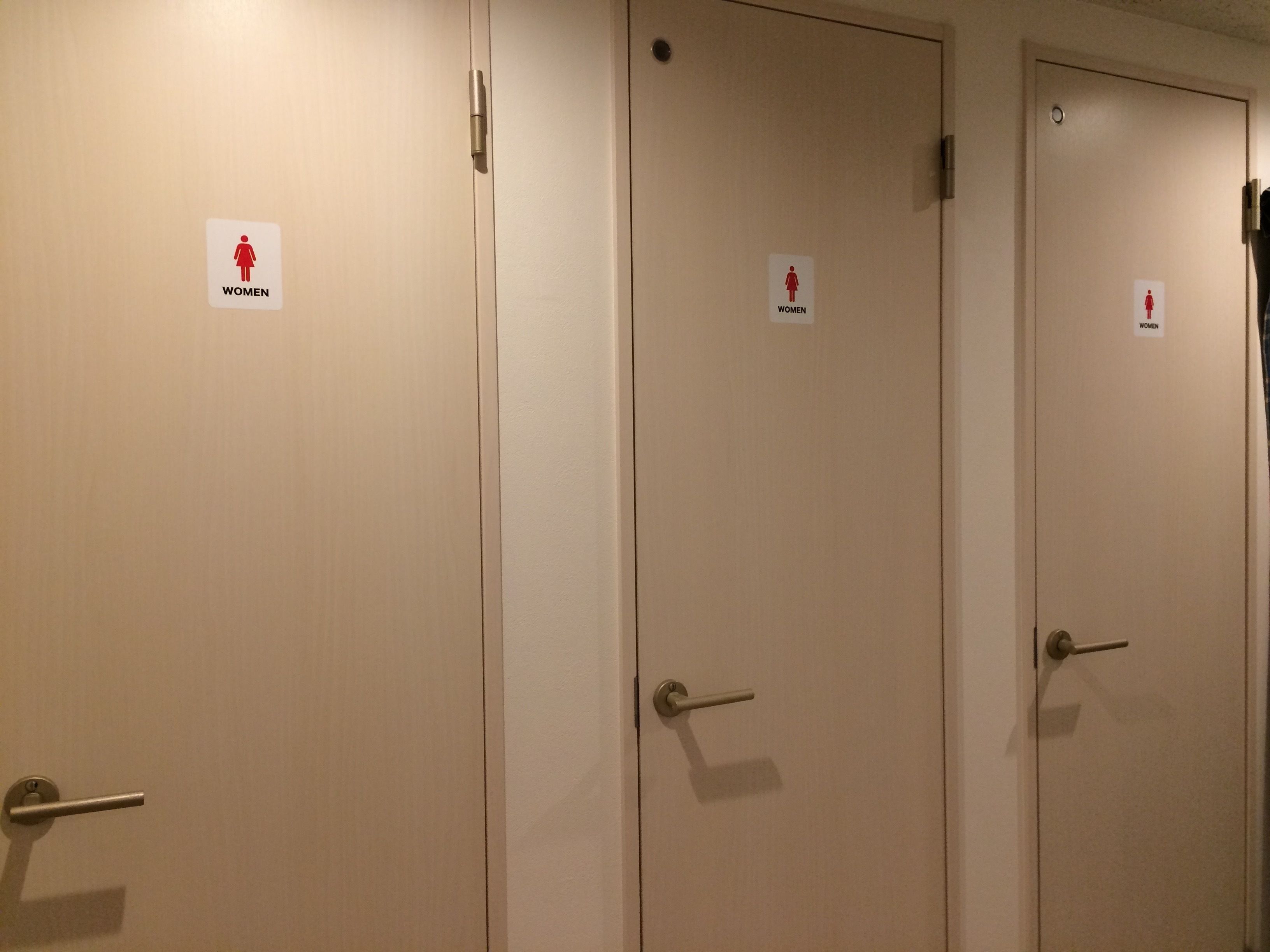 Shower, hair dryer, slippers, bidet