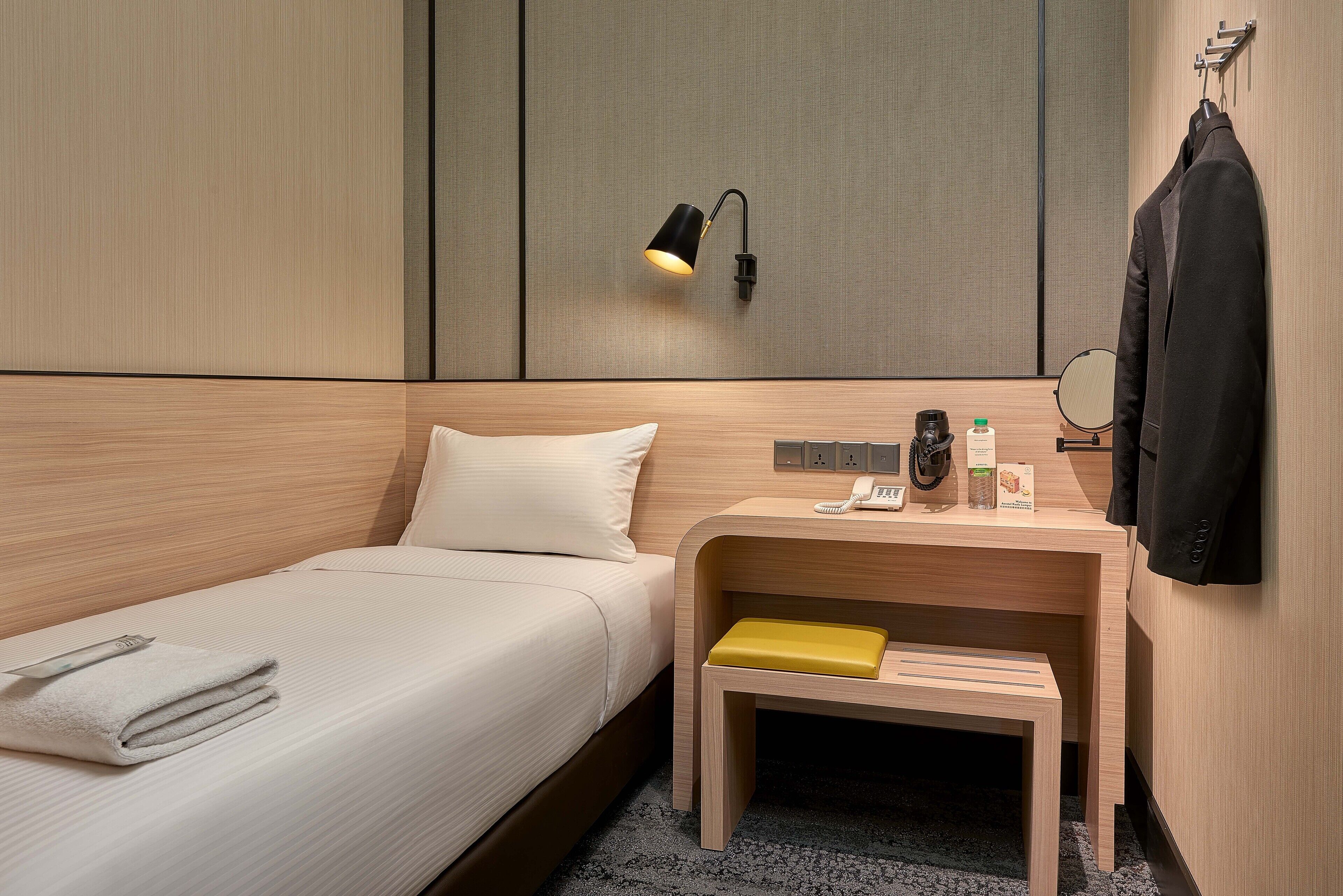 premium bedding, desk, free wifi