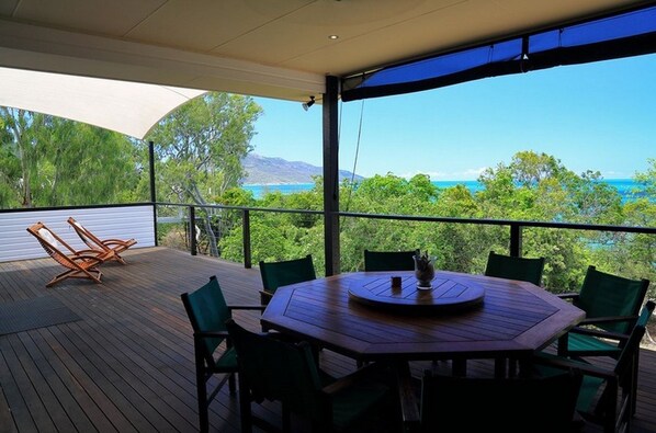 House, 3 Bedrooms | Terrace/patio - Hideaway Retreat Beach House with Pool (Hideaway Bay)