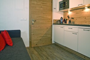 Studio (Mittagskopf) | Private kitchen | Full-size fridge, microwave, oven, stovetop