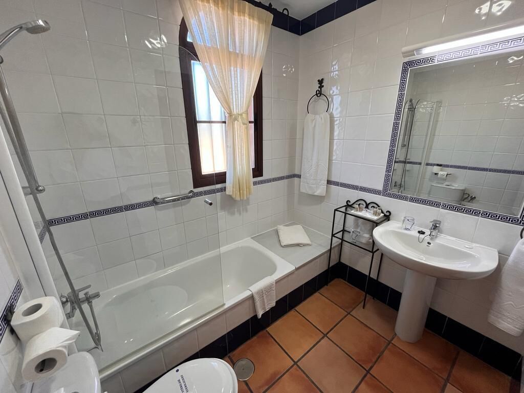 bathtub, free toiletries, hair dryer, bidet