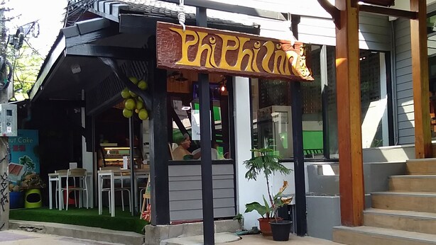 A restaurant with a sign reading "Philippine."