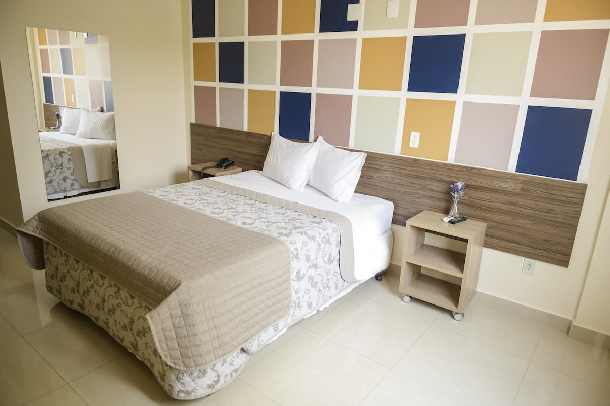 deluxe double room | premium bedding, minibar, in-room safe, desk