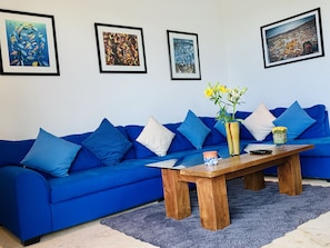 Condo Soho 2 Bedrooms | Living area | TV, iPod dock, MP3 dock - Bosque de los Aluxes Condos with private pool by PPR (Playa del Carmen)