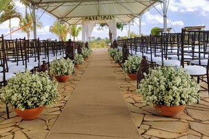 Área interna para casamento