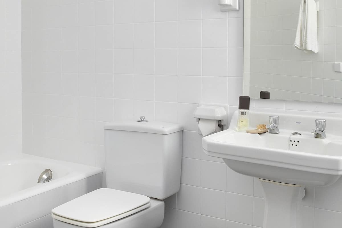deep-soaking bathtub, eco-friendly toiletries, hair dryer, towels