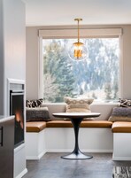 Superior Room, 2 Queen Beds, Fireplace (Fireplace Double Queen Room) | Living area | 50-inch flat-screen TV with cable channels, TV