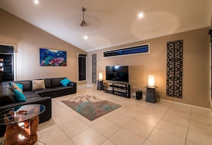 House, 3 Bedrooms | Living area | Flat-screen TV