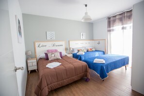 2 bedrooms, desk, soundproofing, iron/ironing board