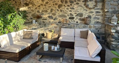 Pleasant stone house with private pool and modern comfort.