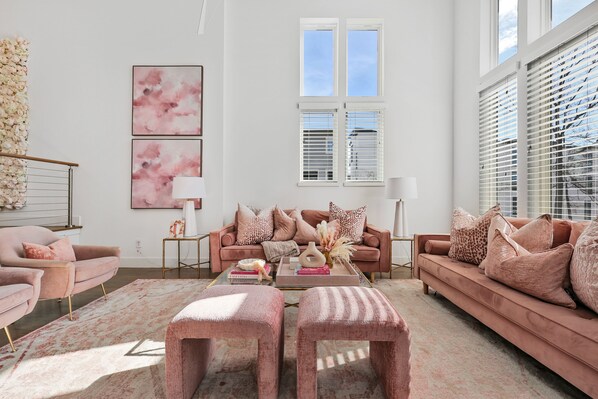 Älytelevisio, takka, kirjoja, stereot