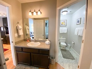 Bathtub, hair dryer