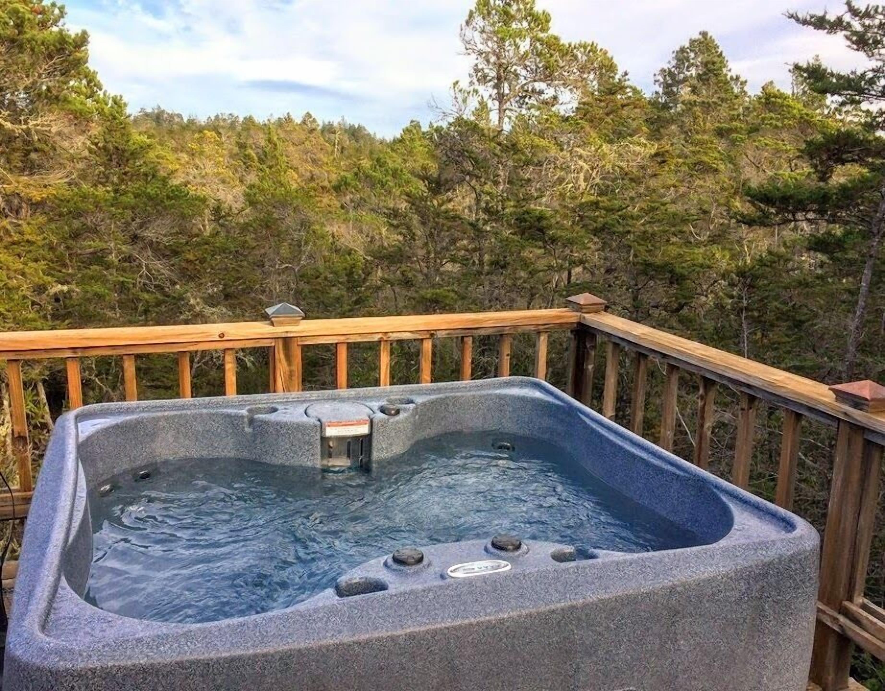 View from hot tub