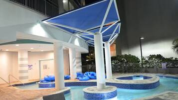 Indoor pool, outdoor pool