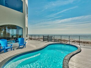 Pool - 9BR Gulf Front Home, Pool, Elevator, Pool Table + Free Attraction Tickets! (Destin)