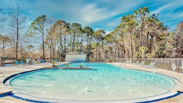 A heated pool