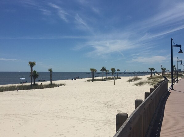 On the beach