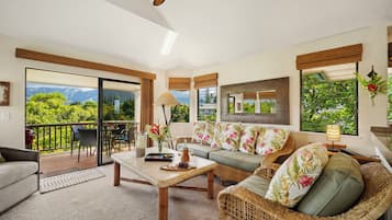 Smart-tv, dvd-afspiller, bøger, musikbibliotek