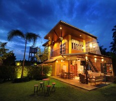 Front of property - evening/night