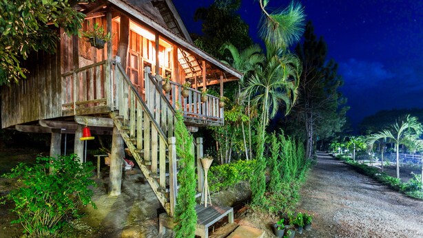 Traditional Cabin, 1 Queen Bed, Private Bathroom, Garden View | 1 bedroom, down comforters, blackout drapes, individually decorated - Khoom Kam Kaew (Phrao)
