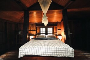 1 bilik tidur, gebar bulu kapas, dihias secara berasingan 