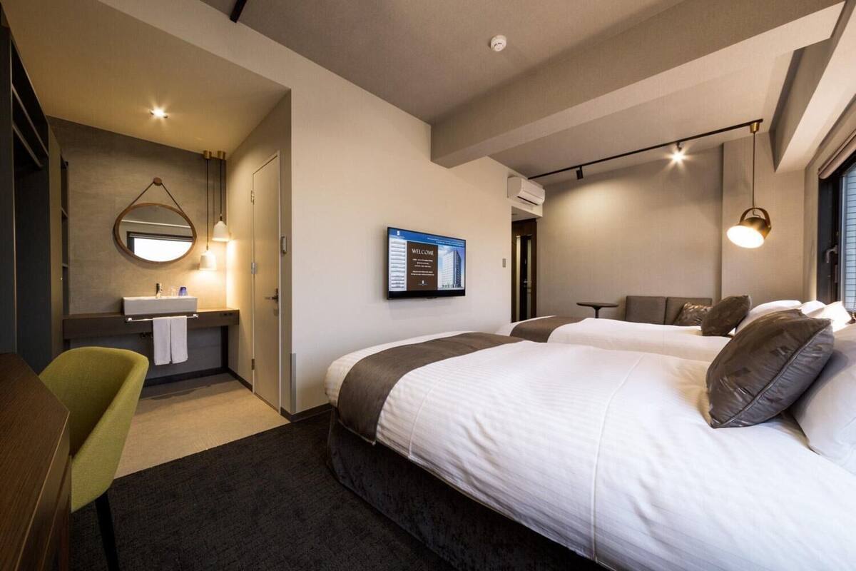 Chambre Deluxe avec lits jumeaux, non-fumeurs | Bureau, Wi-Fi gratuit, draps fournis