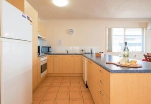 Fridge, microwave, coffee/tea maker